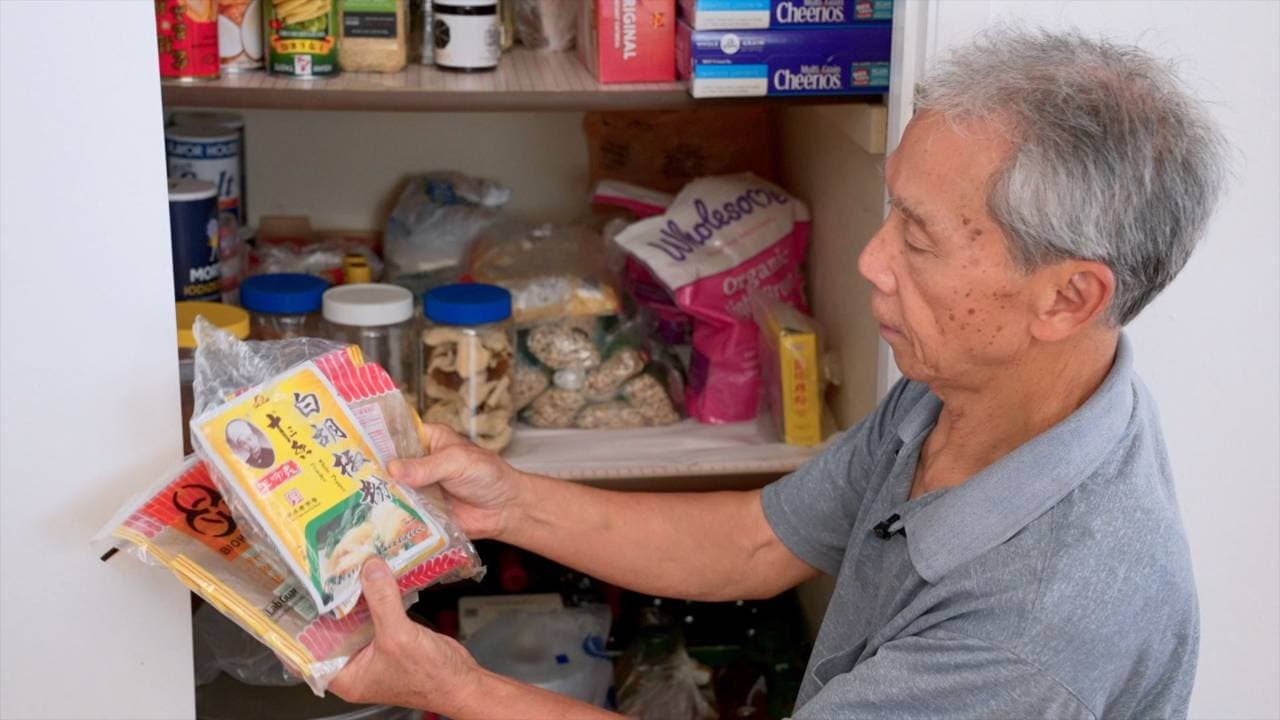Inside my dad's pantry